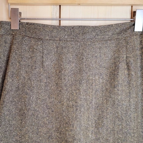 Vintage Brown Wool Maxi Skirt - Picture 6 of 14